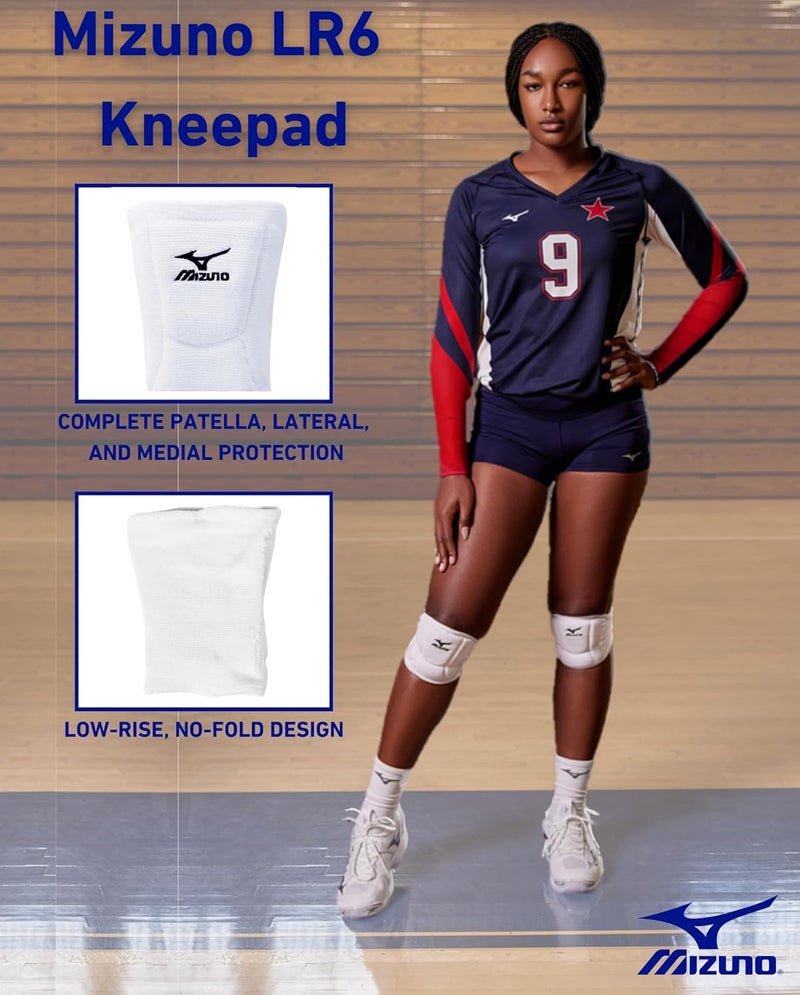Mizuno LR6 Volleyball Knee Pads - Black, Lightweight Protective Gear for Adults - Image 4