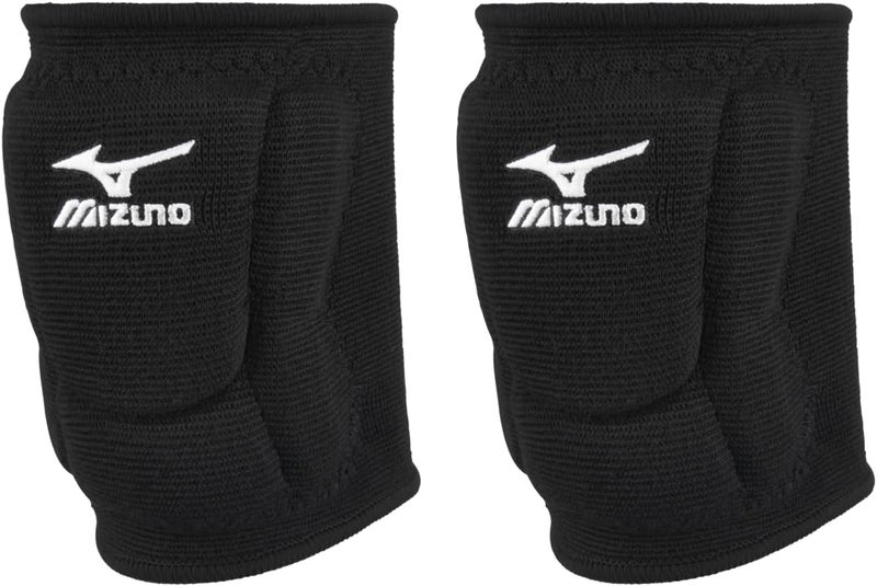 Mizuno LR6 Volleyball Knee Pads - Black, Lightweight Protective Gear for Adults - Image 1