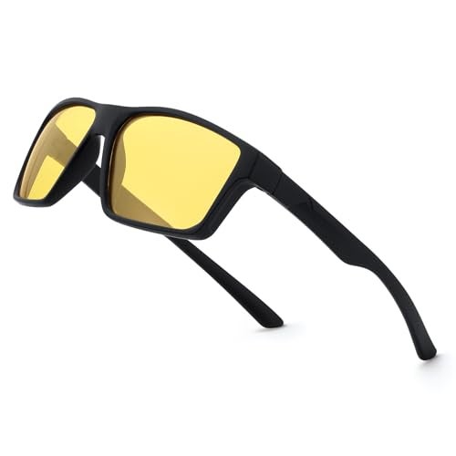 Karsaer Polarized Sports Sunglasses for Men Women Night Vision Yellow Lens Cycling Running Sun Glasses E1212 - Image 2
