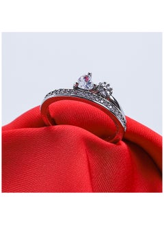 Soiree Zircon Ring Of Fluffy Women's Accessories-Silver