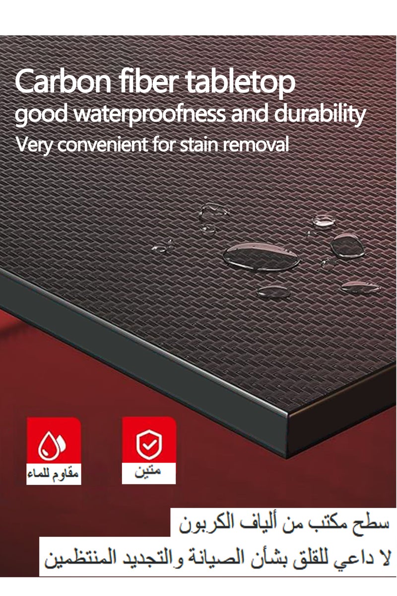 WEMART Computer Gaming Table,Office Table, Study Desk,Computer Desk,X-Shaped 120CM Gaming Table,Suitable for Gaming,Home Office,Study - Image 4