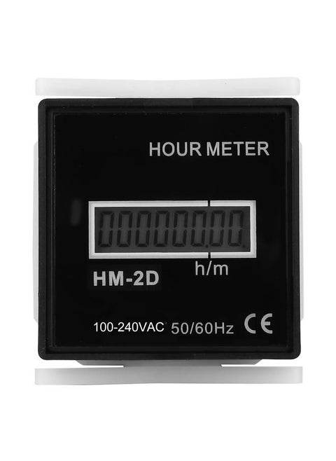 HM‑2D AC100‑240V Digital Electrical Counter LCD Display Time Meter Gauge Counter