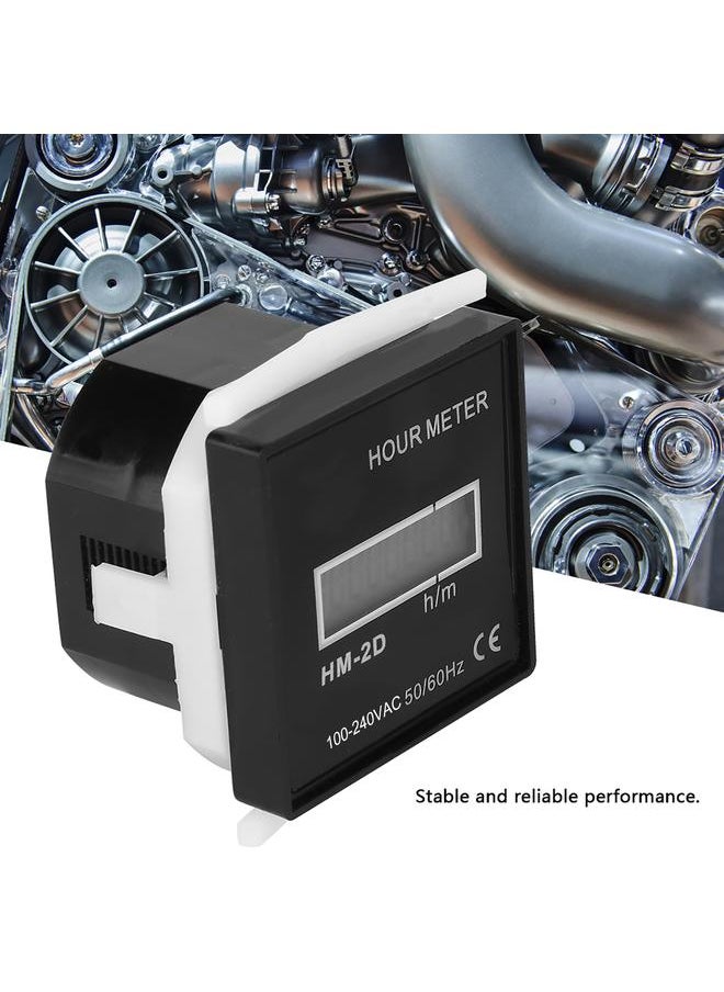 Arabest - HM‑2D AC100‑240V Digital Electrical Counter LCD Display Time Meter Gauge Counter - Image 1
