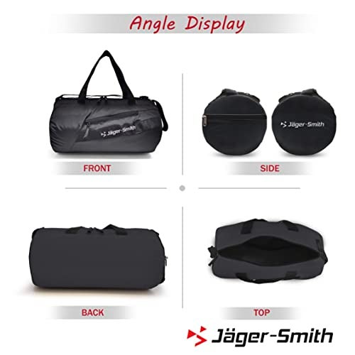 Jager_Smith Jager-Smith GB 700 Multipurpose Gym Bag with Shoe Compartment (Charcoal Black) - Image 2