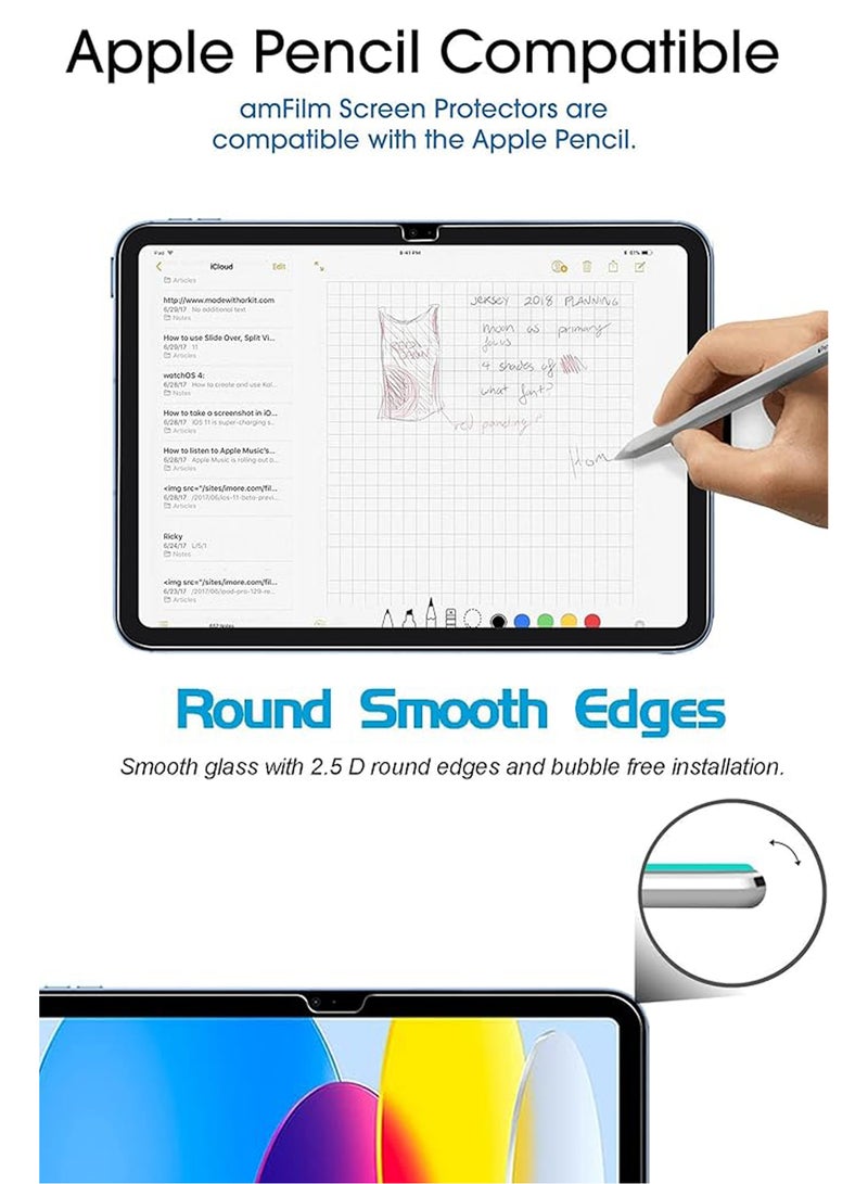 زجاج مقسى مضاد للخدش لجهاز iPad A16 (2025) سهل التركيب ومضاد للبقع - Image 3