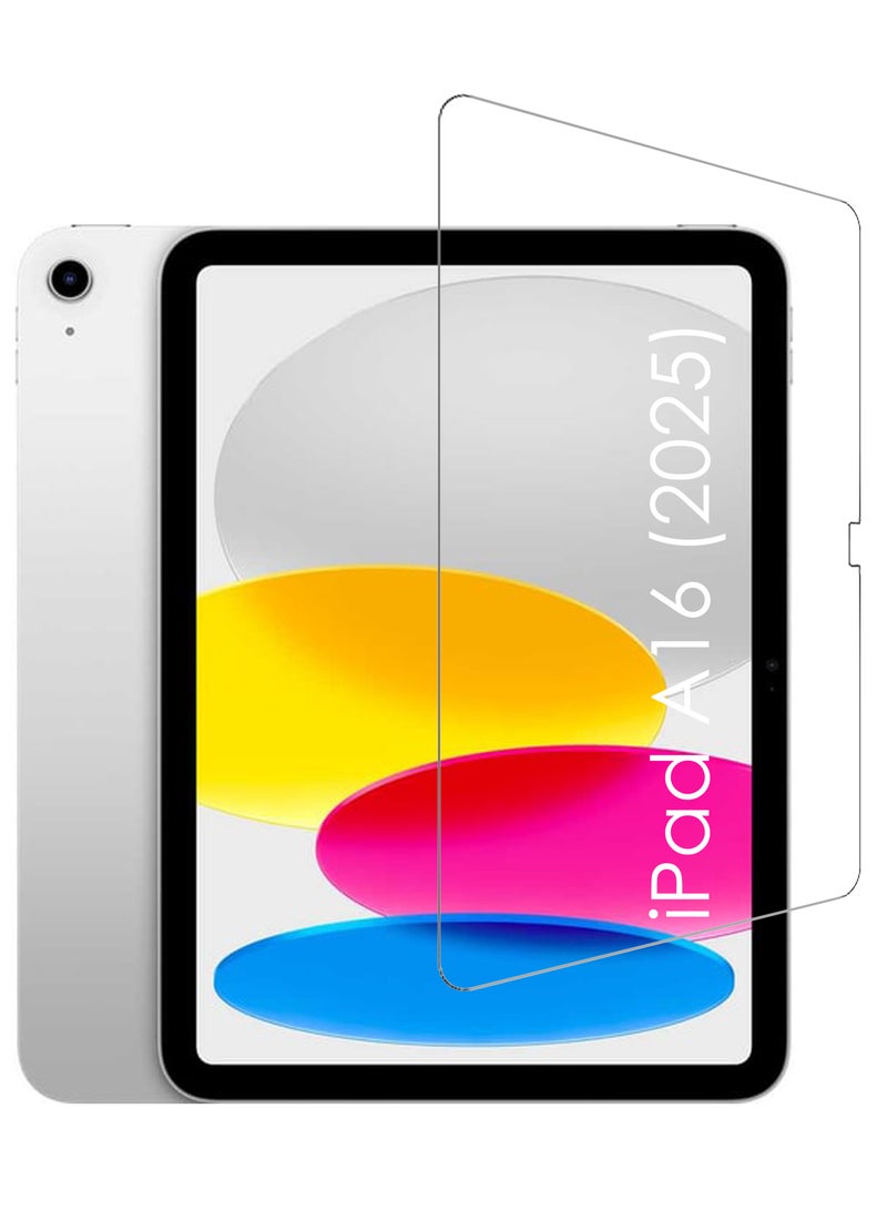 زجاج مقسى مضاد للخدش لجهاز iPad A16 (2025) سهل التركيب ومضاد للبقع - Image 1