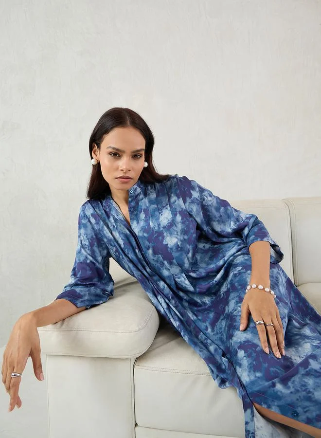 Femmella Watercolor Midi Dress