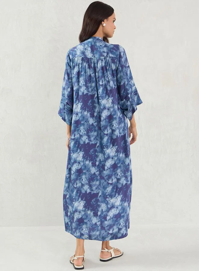 Femmella Watercolor Midi Dress