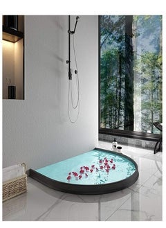 RATSAW 200CM Collapsible Shower Threshold Water Dam Shower Barrier and Retention System Wet and Dry Separation Shower Dam Seal Waterproof Strip for Bathroom Kitchen  - Image 1