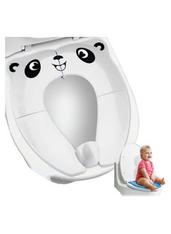 KASTWAVE Toddler Toilet Seat Cover, Upgrade Portable Potty Seat with Splash Guard for Toddler, Foldable TraveL with Carry Bag, Non-Slip Pads Toilet Potty Training Seat Covers for Toddlers and Kids  - Image 1