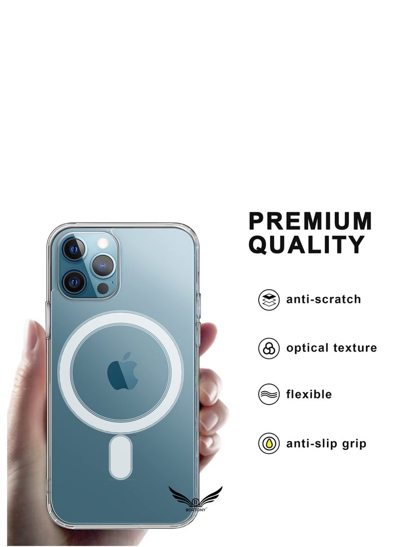 BORTONY iPhone 14 Pro Magnetic Phone Case Compatible with Magsafe Charging and Accessories Compatible with iPhone 14 Pro Cover 6.1 Inch - Image 2