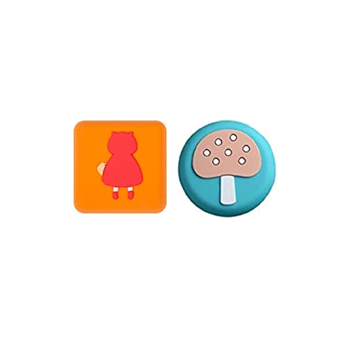 TOMATUS® 2 Pcs Self Adhesive Bumper Guard Stopper Rubber Anti Collision Stop Stick, Cartoon Silicone Door Handle Crash Pad Wall Protectors - Image 1
