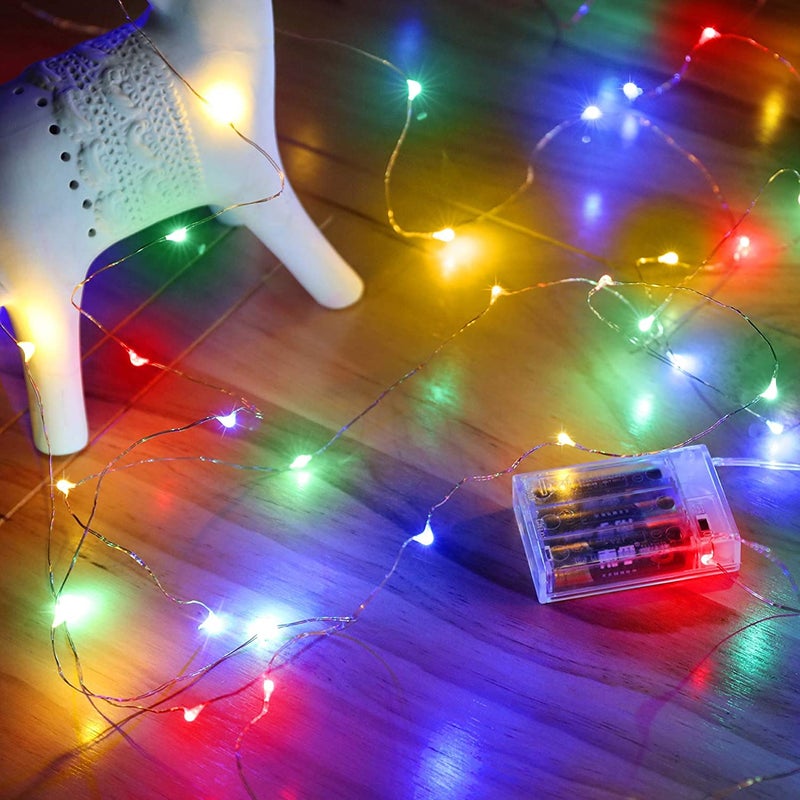 VELOCIOUS Velocious Multicolor Fairy LED P String Light 3ft for Diwali Christmas Home DecorationHeavy Duty Copper Led Pixel String Light Rice StringMulticolorPack of 1  - Image 5