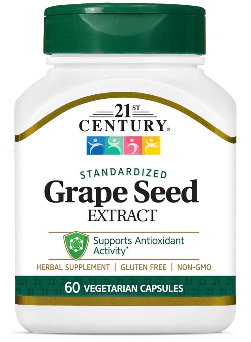 القرن الحادي والعشرون خلاصة بذور العنب - 60 كبسولة نباتية - Image 1
