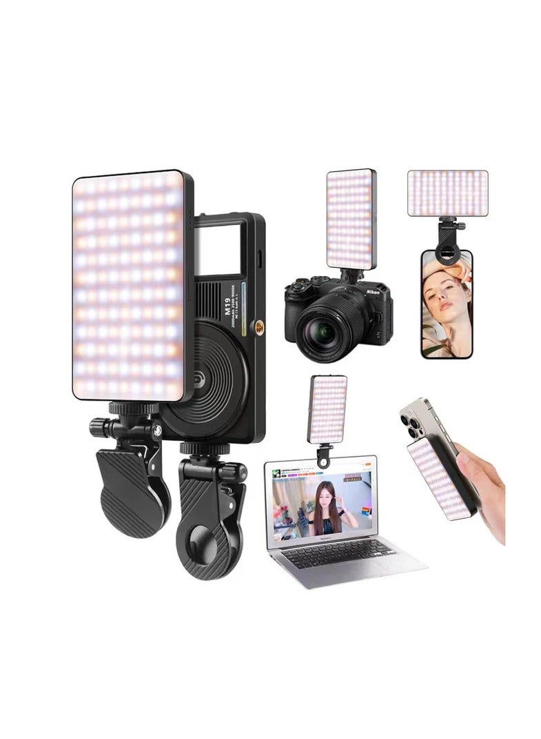 DUSALA M19 Portable Battery Powered 2500K-9000K Bi-Colour LED Light - Image 3