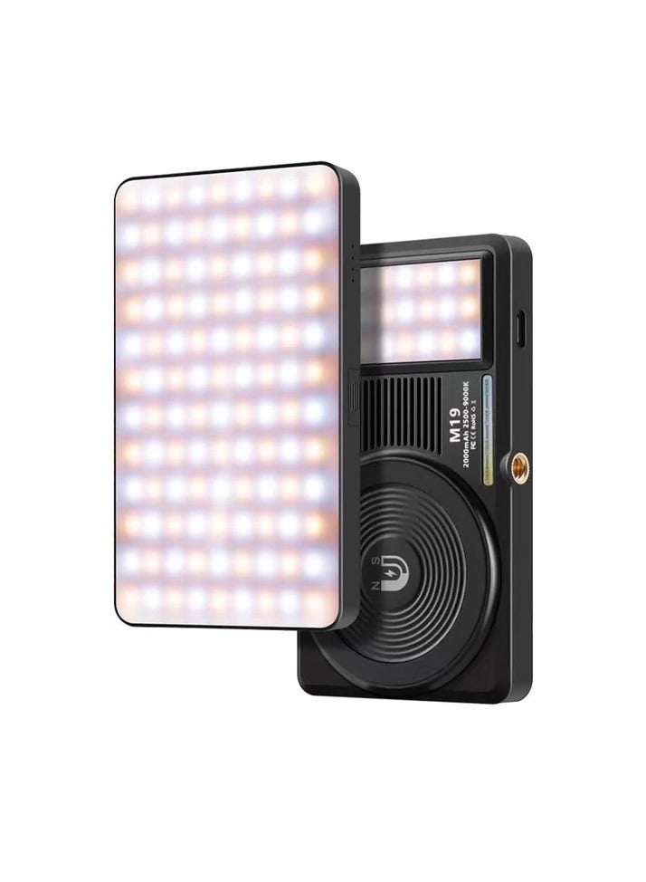 DUSALA M19 Portable Battery Powered 2500K-9000K Bi-Colour LED Light - Image 1