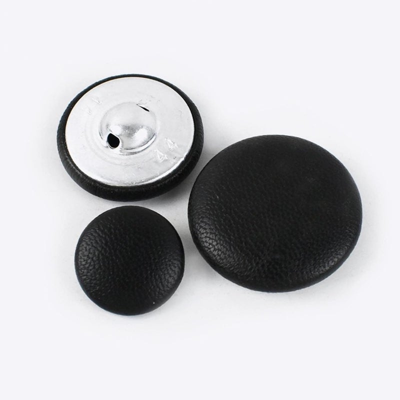 Coat Buttons,Replacement Snap Buttons,30 Pcs 11-32mm Leather Bag Buttons DIY Sewing Clothing Accessories Windbreaker Coat Sofa Soft Button-Red,25mm (Color : Grey, Size : 18mm) - Image 2