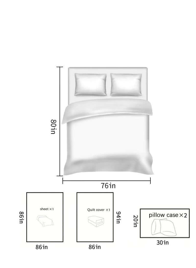 KASTWAVE 8 PCS Disposable Bed Sheets Fitted Sheet Queen Size, Disposable Travel Sheets for Travel with 2 Bed Sheet 2 Quilt Cover and 4 Pillowcase for Travel Business Trip Spa Hotel - Image 5