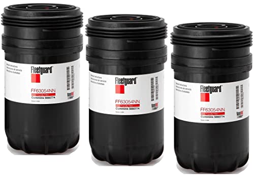 FF63054NN Fleetguard Fuel Filter Pack of 3 Replaces FF63009