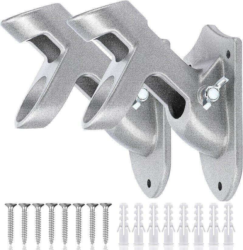 Hoople Flag Pole Holder - Two-Position Mounting Bracket for Outside House, Cast Aluminum Flag Pole Mount, All Weather Display, 1" Inner Diameter - Image 1
