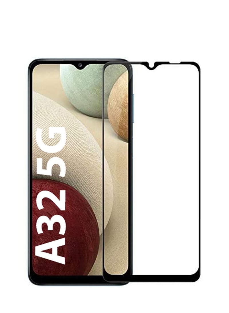 MOCOM 9D Tempered Glass Screen Protector For Samsung Galaxy A32 5G Black/Clear 