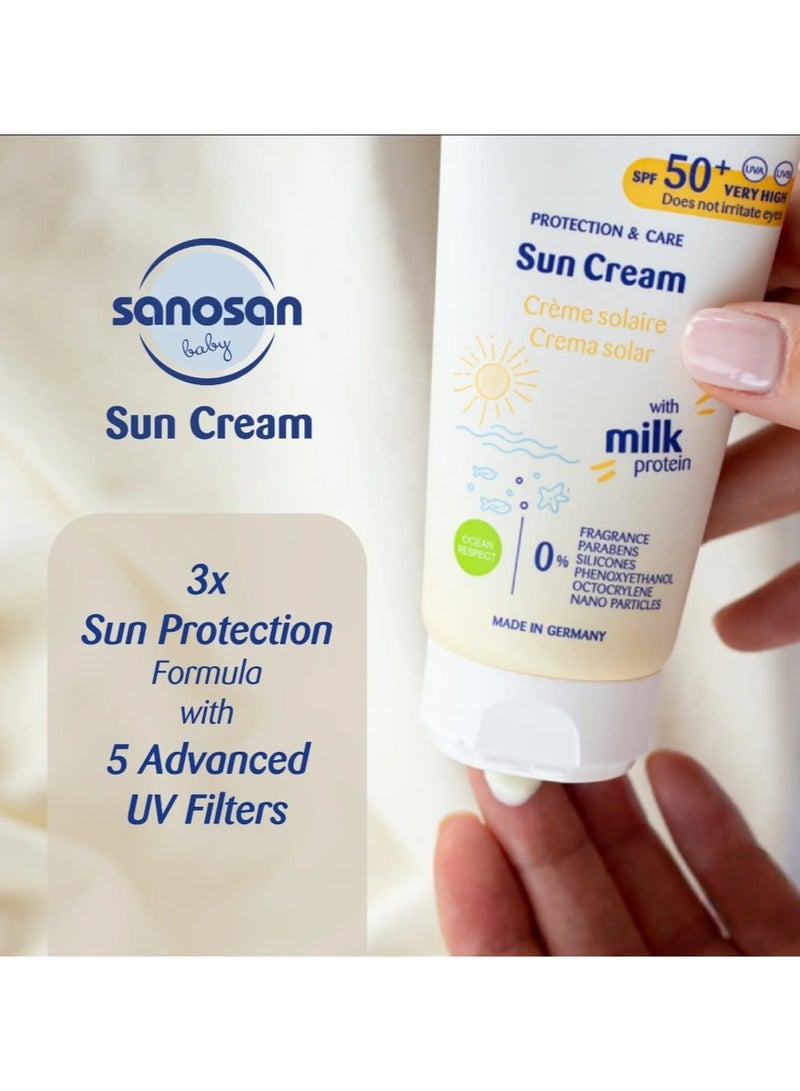 sanosan Sunscreen With High Protection Factor 50+ For Infants  Children And Adults  Characterized By A Pleasant Texture That Absorbs Quickly And Boes Not Leave A Water Resistant Residue 75 ml - Image 3