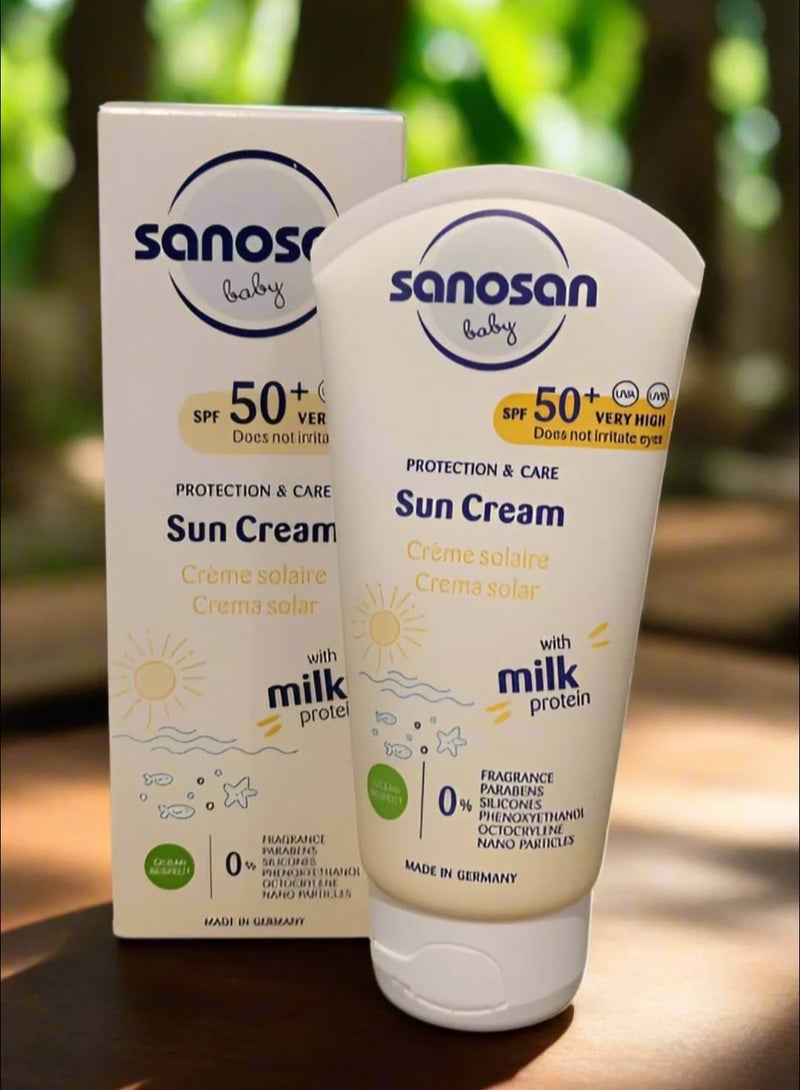 sanosan Sunscreen With High Protection Factor 50+ For Infants  Children And Adults  Characterized By A Pleasant Texture That Absorbs Quickly And Boes Not Leave A Water Resistant Residue 75 ml - Image 4