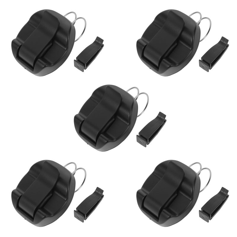 5pcs Car Visor Sunglasses Holder Clip - Sun Visor Ticket Card Organizer - 2-In-1 Eyeglasses Storage Bracket - Clip Universal Car Glasses Hanger - Image 1