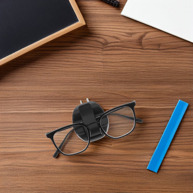 5pcs Car Visor Sunglasses Holder Clip - Sun Visor Ticket Card Organizer - 2-In-1 Eyeglasses Storage Bracket - Clip Universal Car Glasses Hanger - Image 3