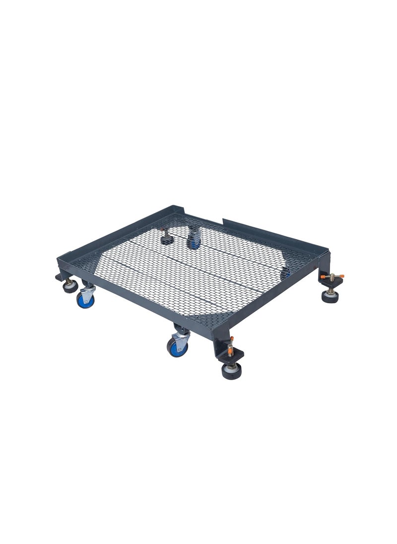 Based BASEDFront load1924Grey Angle Iron Standsuitable for SAMSUNG 60 Kg and 65 Kg and for 60 kg of VOLTAS BlackDecker WMs Rat MeshCastor Wheels Legs Size 48 61 CmsModel Base Max  - Image 2