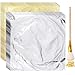 Cunhill 100 Pcs Gold Leaf Sheets for Art Foil Paper Leaf Art Foil Sheets Gilding Brush Thin Paper Craft for Painting Gilding Crafting Decoration55 x 55 InchesGold Silver - Image 2