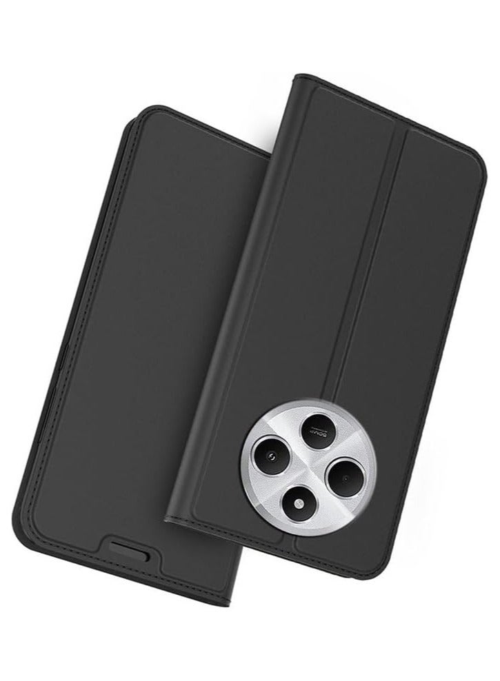 General Leather Case for Xiaomi Redmi 14C / POCO C75 (2024),Flip Phone Protective Cover with Card Slot & Stand Function,Anti-fall Protective Cover  - Image 1