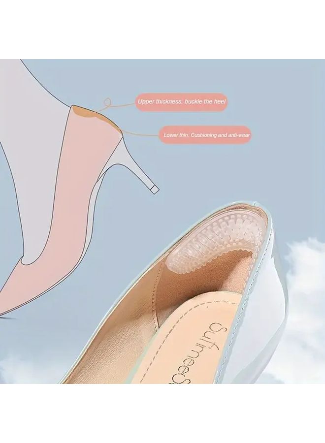 وسادات وسادات كعب شفافة مضادة للانزلاق للنساء والرجال تمنع التقرحات - Image 5