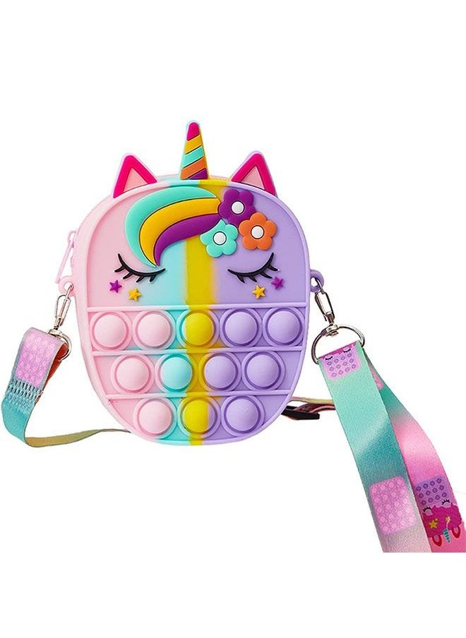 ZCM-HAPPY 3-Piece Mini Crossbody Coin Purse Silicone Stress Relief Bubble Toy  - Image 4