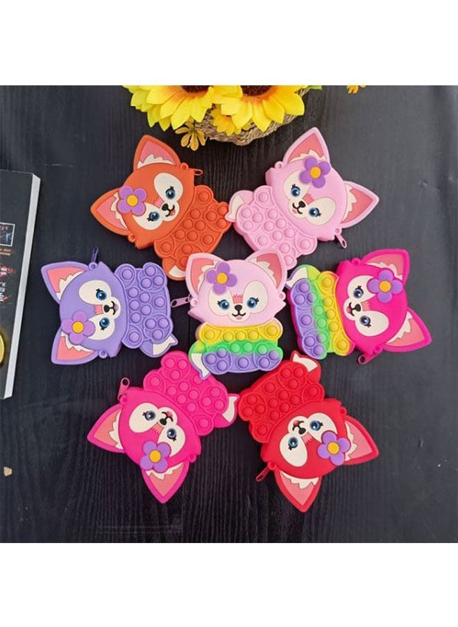 ZCM-HAPPY 3-Piece Mini Crossbody Coin Purse Silicone Stress Relief Bubble Toy  - Image 3