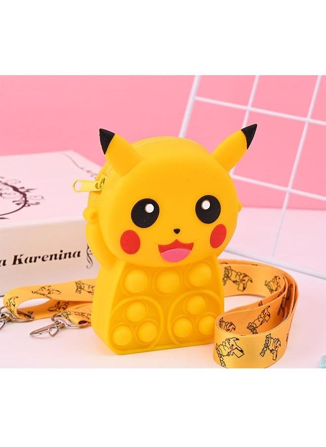 ZCM-HAPPY 3-Piece Mini Crossbody Coin Purse Silicone Stress Relief Bubble Toy  - Image 2