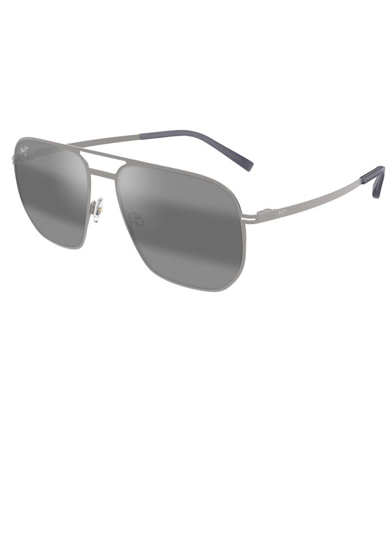 MAUI JIM Maui Jim Shark's Cove 605-17 Unisex Polarized Aviator Sunglasses – 55 mm Lens Size  - Image 1
