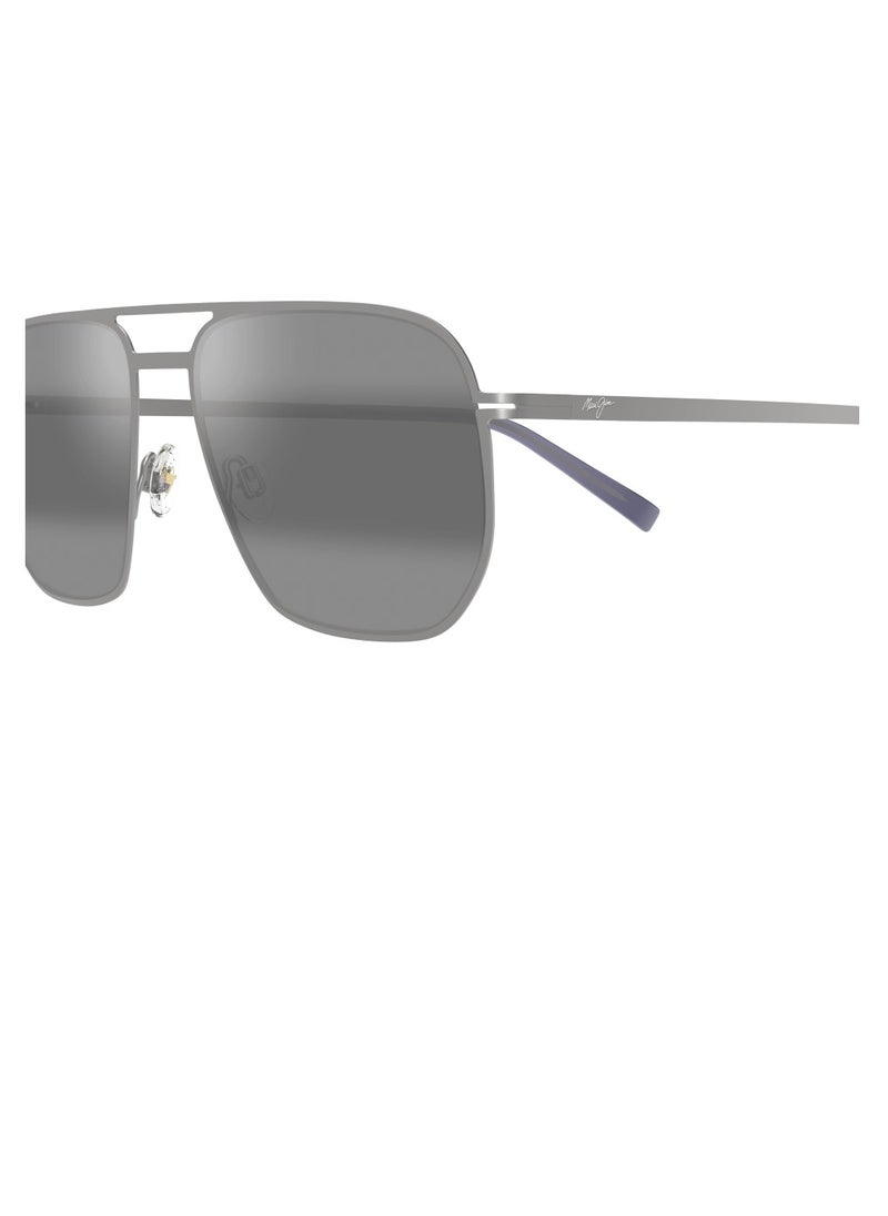MAUI JIM Maui Jim Shark's Cove 605-17 Unisex Polarized Aviator Sunglasses – 55 mm Lens Size  - Image 2