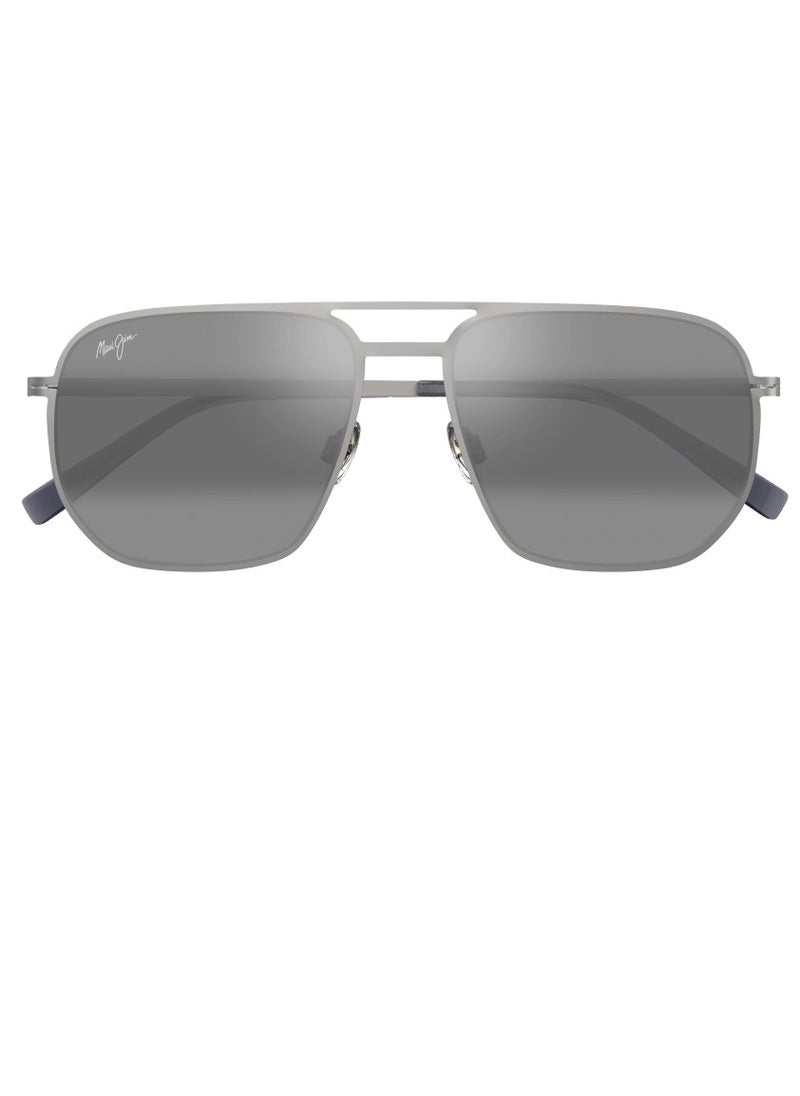 MAUI JIM Maui Jim Shark's Cove 605-17 Unisex Polarized Aviator Sunglasses – 55 mm Lens Size  - Image 3