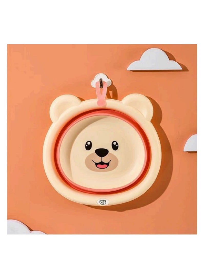Round collapsible silicone washing dish in different shapes and colors
