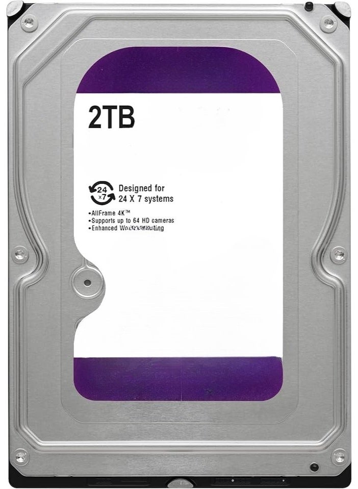 2TB Internal Surveillance Hard Drive – 3.5-Inch HDD for 24/7 Video Recording and Security Systems - Image 2