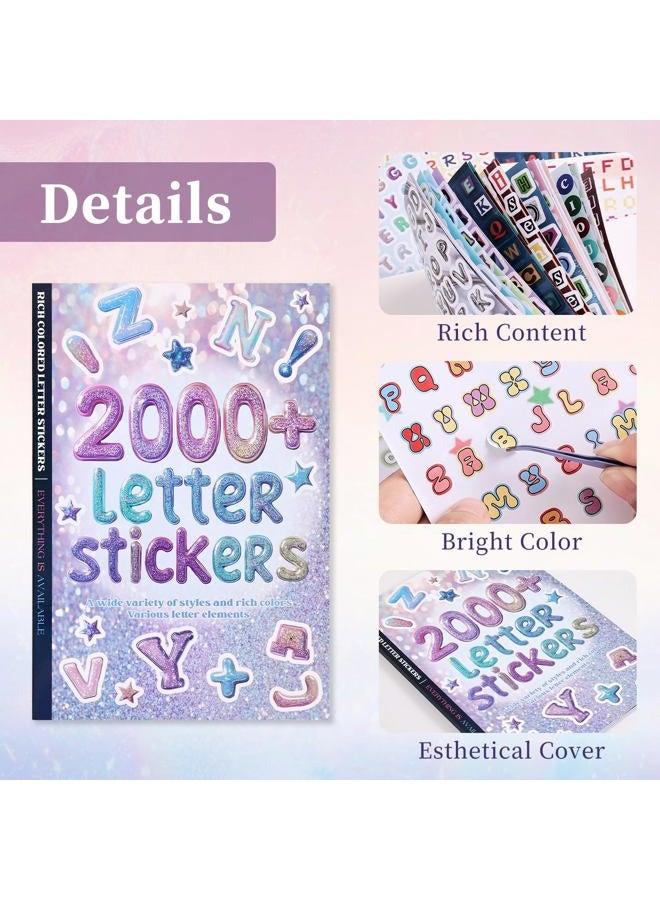 PAGEMORE 2000+ Pcs Alphabet Sticker for Journaling,Fun & Colorful Craft Letter Stickers for Junk Journal, Scrapbooking Supplies, Ideal DIY Decorative Gift for Women Teen Girls - Image 2