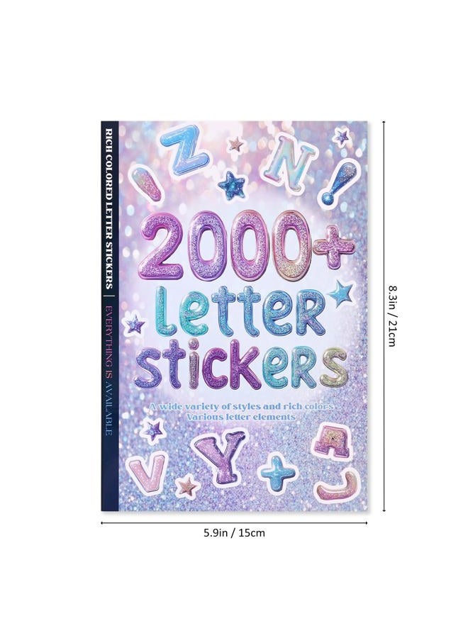 PAGEMORE 2000+ Pcs Alphabet Sticker for Journaling,Fun & Colorful Craft Letter Stickers for Junk Journal, Scrapbooking Supplies, Ideal DIY Decorative Gift for Women Teen Girls - Image 3