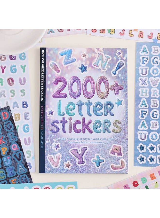 PAGEMORE 2000+ Pcs Alphabet Sticker for Journaling,Fun & Colorful Craft Letter Stickers for Junk Journal, Scrapbooking Supplies, Ideal DIY Decorative Gift for Women Teen Girls - Image 1