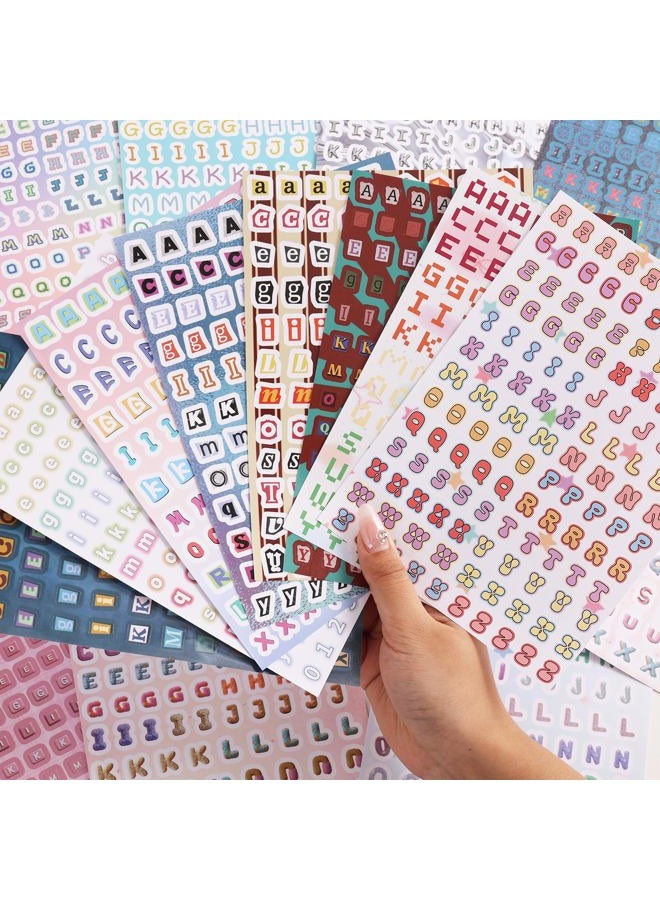 PAGEMORE 2000+ Pcs Alphabet Sticker for Journaling,Fun & Colorful Craft Letter Stickers for Junk Journal, Scrapbooking Supplies, Ideal DIY Decorative Gift for Women Teen Girls - Image 4