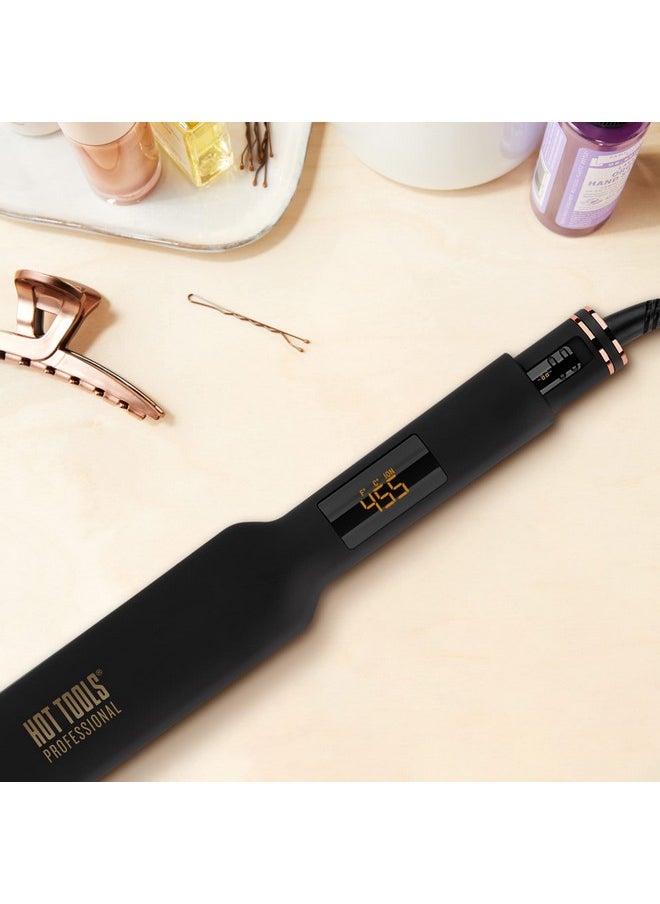 Hot Tools - Professional Rose Gold Digital Extra Long Flat Iron 11/2 Inch - Image 1