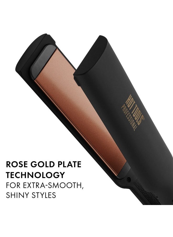 Hot Tools - Professional Rose Gold Digital Extra Long Flat Iron 11/2 Inch - Image 1