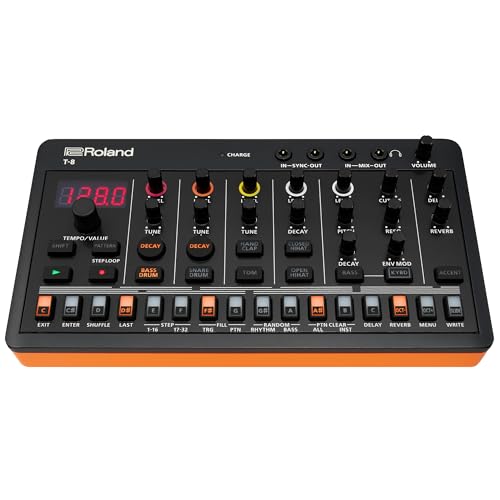 Roland AIRA Compact T-8 BEAT MACHINE | Ultra-Portable Rhythm and Bass Machine with Genuine Roland Sounds | TR-REC Drum Sequencer | Six Rhythm Tracks | Built-in Effects | USB and MIDI Connectivity - Image 5
