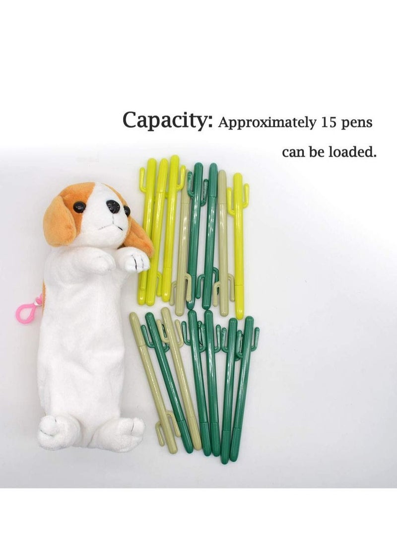 KASTWAVE 3D Dog Shape Pencil Pen Bag,  Soft Plush Toy Gifts for Kids (Labrador) - Image 3