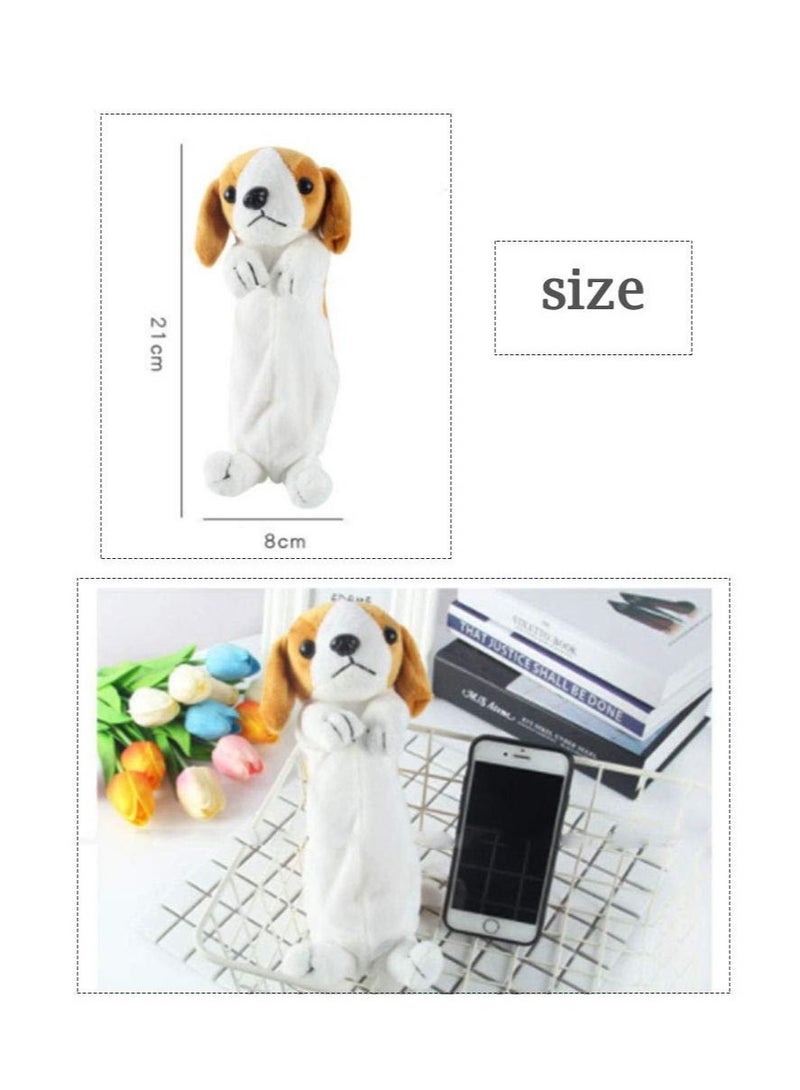KASTWAVE 3D Dog Shape Pencil Pen Bag,  Soft Plush Toy Gifts for Kids (Labrador) - Image 5